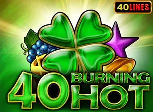 40 burning hot logo